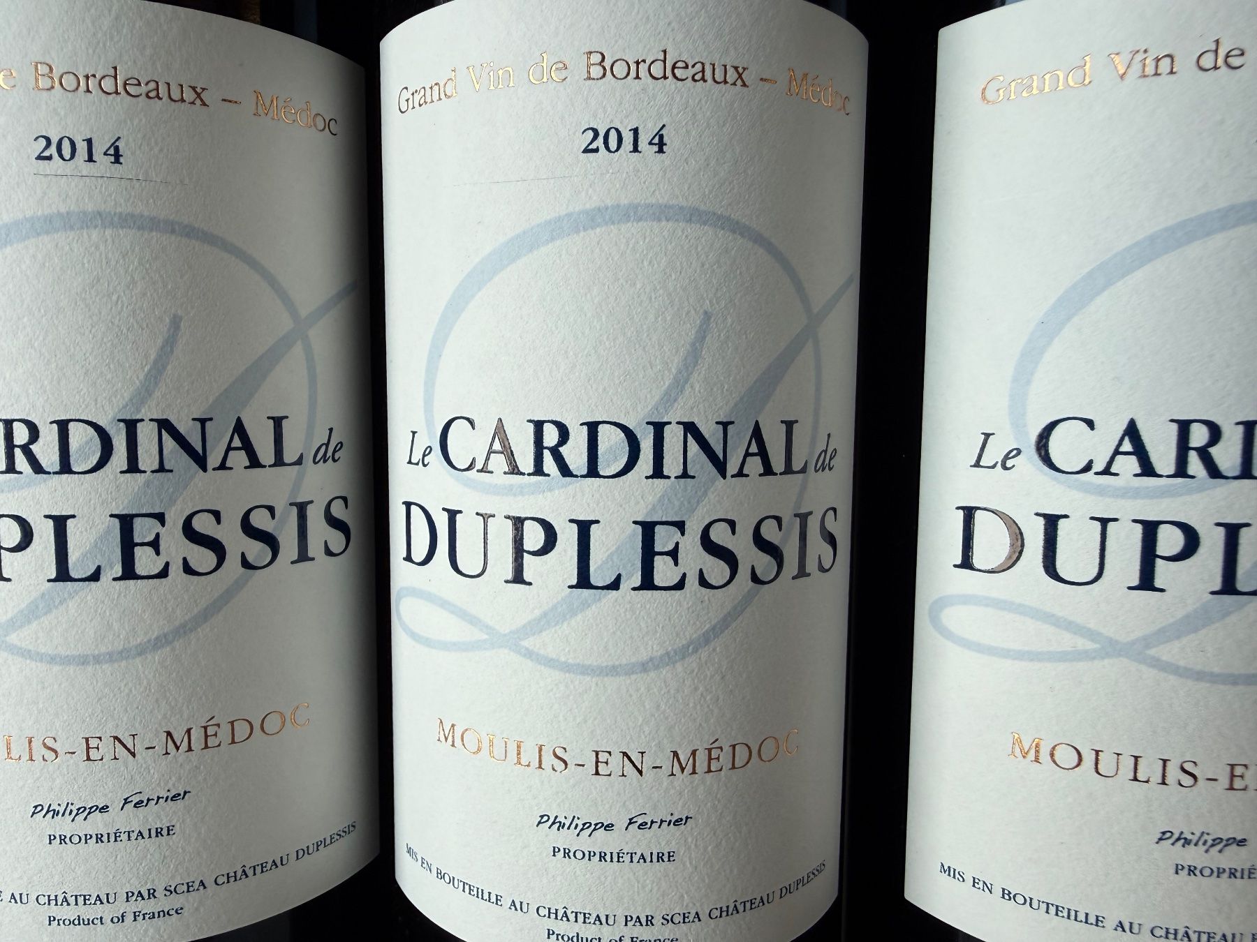 Vins: 5 Flaschen Rotwein Le Cardinal de Duplessis 2014 – Neuf avec emballage d'origine à Wöschnau par Vinsale 2