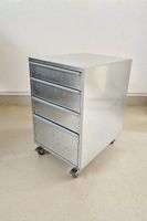 H-Design / Interio GALVA Rollcontainer verzinkter Stahl