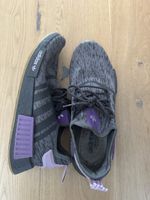 Adidas NMD Grau Lila Gr. 45.5 Sommer Schuhe Top Zustand