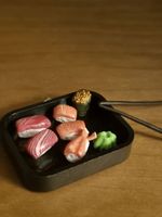 Bento-Box mit Sushi für Puppenhaus/Puppenstube