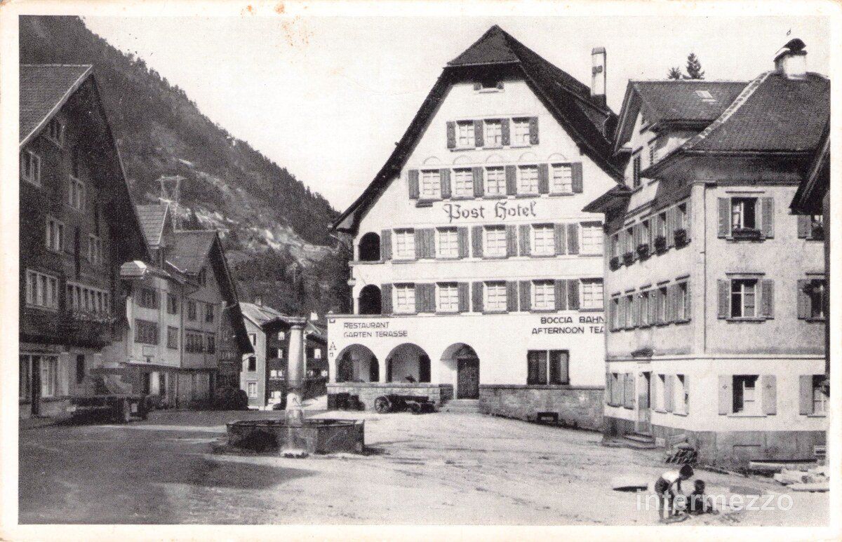 Cartoline postali: Wassen UR // 1948 Hotel Post – Usato da Basel venduto da intermezzo12