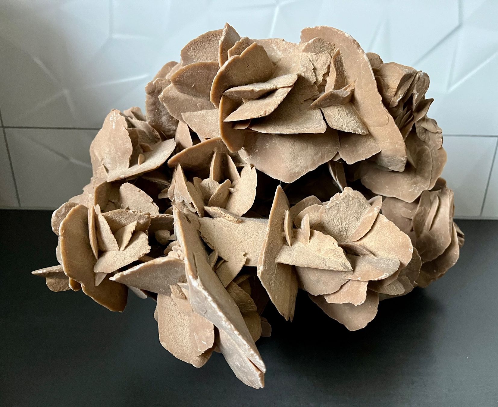 Mineralien & Heilsteine: Rare rose des sables, grande, unique, de collection – Neu und originalverpackt aus Chavornay von HDesH 2