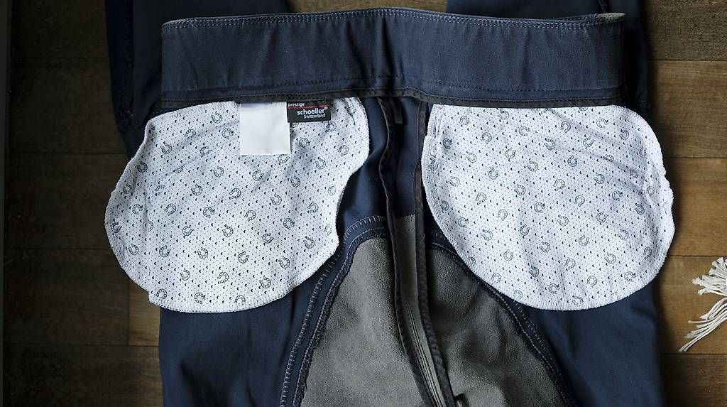 Pantaloni: Damen Jodhpurreithose navy/grau – Usato da Cham venduto da paradora 4