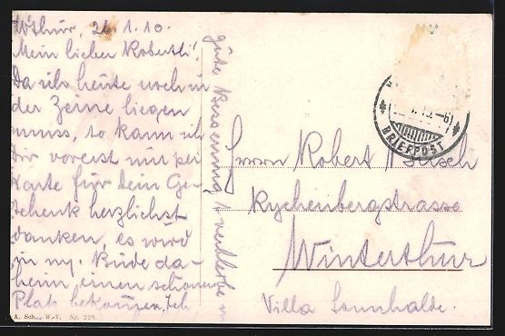 Cartoline postali: Winterthur, Privatkrankenhaus mit Kranke – Usato da Berlin venduto da bartko-reher 1