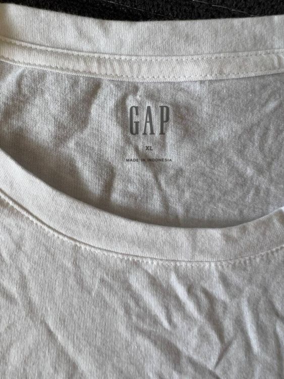 Gap T-Shirts: GAP T-Shirt XL Weiss Baumwolle – Neu und originalverpackt aus Riehen von edu_92w7 2