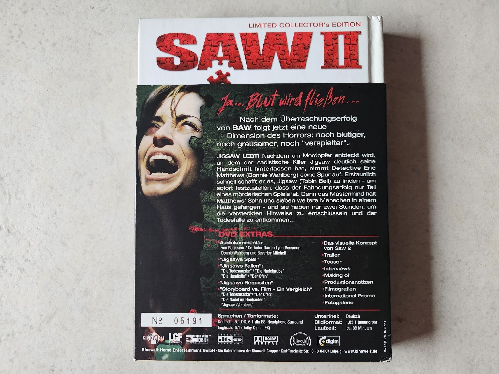 Tutti i DVDs: Saw ll  -  Mediabook Special Edition – Usato da Schneisingen venduto da backstore24 1