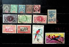 SÉNÉGAL TIMBRES OBLITÉRÉS 1892-1960 /U409