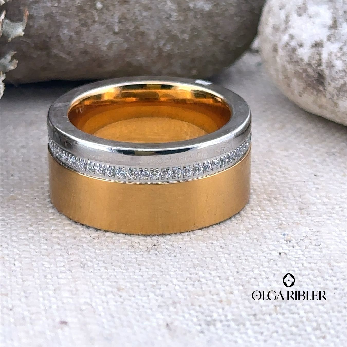 Olga Ribler Ringe: Edelstahl Statement Ring Ringgrösse 58 – Neu (gemäss Beschreibung) aus Luzern von Schmuckoutlet 5