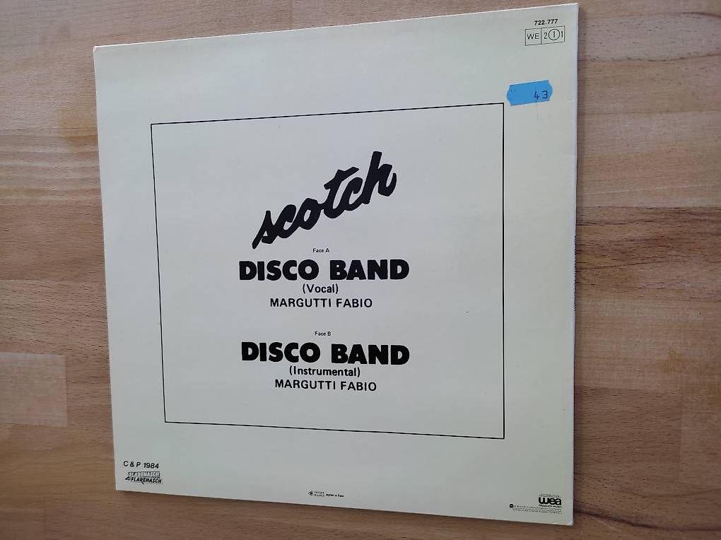 Dischi in vinile: Maxi Single, SCOTCH DISCO BAND – Usato da Zielebach venduto da Teneristi 1
