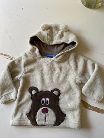 Baby Pullover Plüsch beige Grösse 74/80