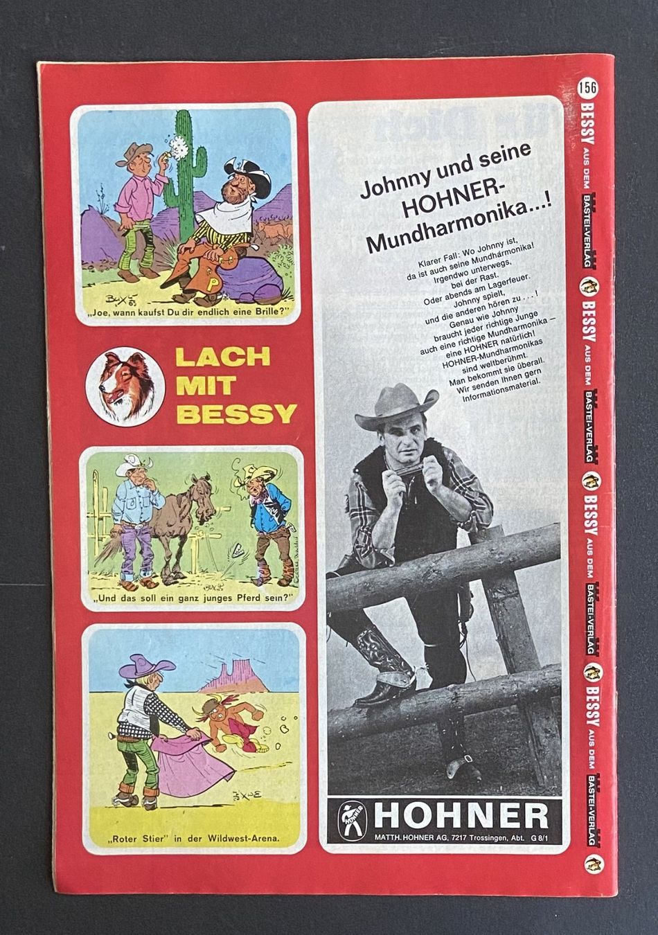 Fumetti: Comic Hefte Bessy 1970er Jahre Nr. 156 – Usato da Böckten venduto da Hansi36 2