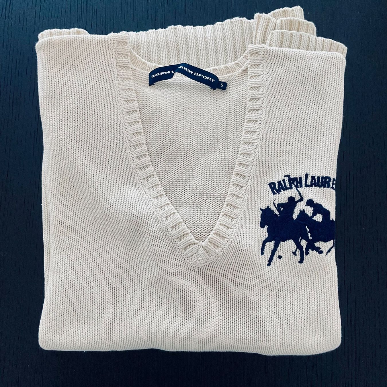 Ralph Lauren Maglioni & Felpe: Rundhalspullover, Pullover Ralph Lauren Sport, Gr. S, Creme – Usato da Hünenberg venduto da Dominique1974 2
