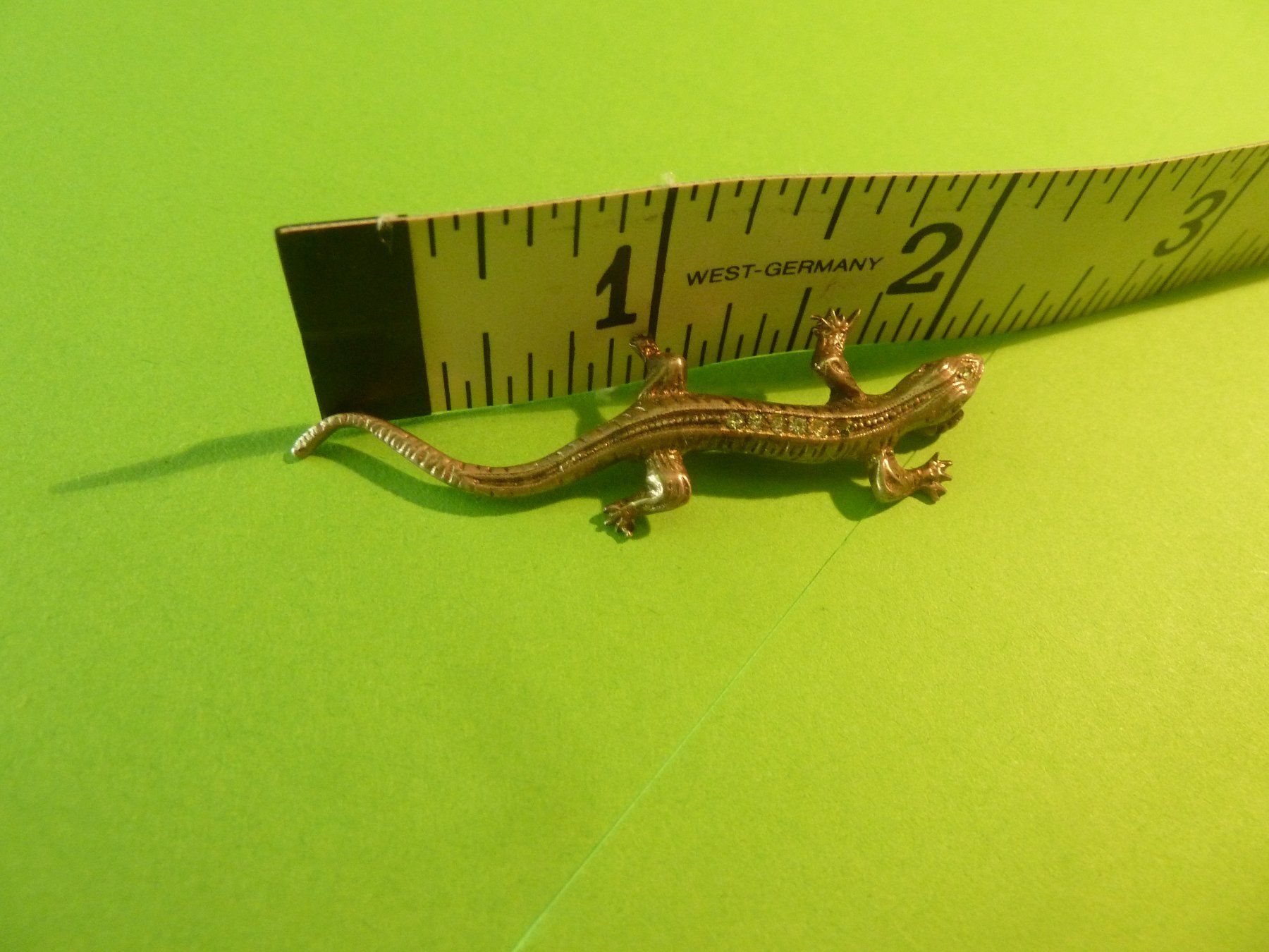 Broschen & Nadeln: Schmuck Brosche Eidechse 5 cm West-Germany – Defekt aus Rieden SG von jamilau 1
