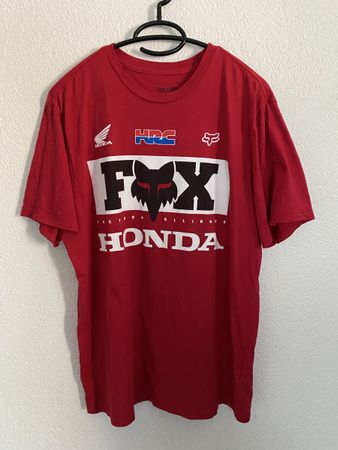 T-shirt Fox Racing Honda rouge taille L
