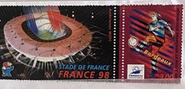 Briefmarke Fussball WM 98 Frankreich Stadion Bordeaux