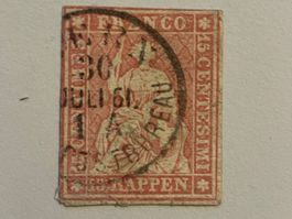 Strubel 15Rp, gestempelt 1861