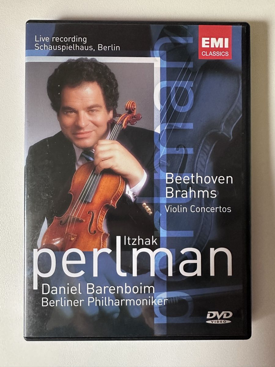 Tutti i DVDs: DVD Itzhak Perlman | Beethoven & Brahms Violinkonzerte – Usato da Zofingen venduto da SwissMercator