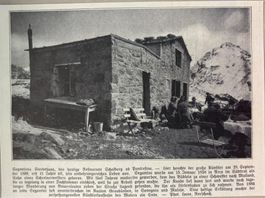 Giovanni Segantini, Kunstmaler, Sterbehaus,Zeitungsfoto 1924