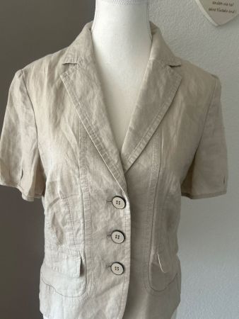 Leichtes Jäckli kurzarm beige  von Gerry Weber Gr. 36