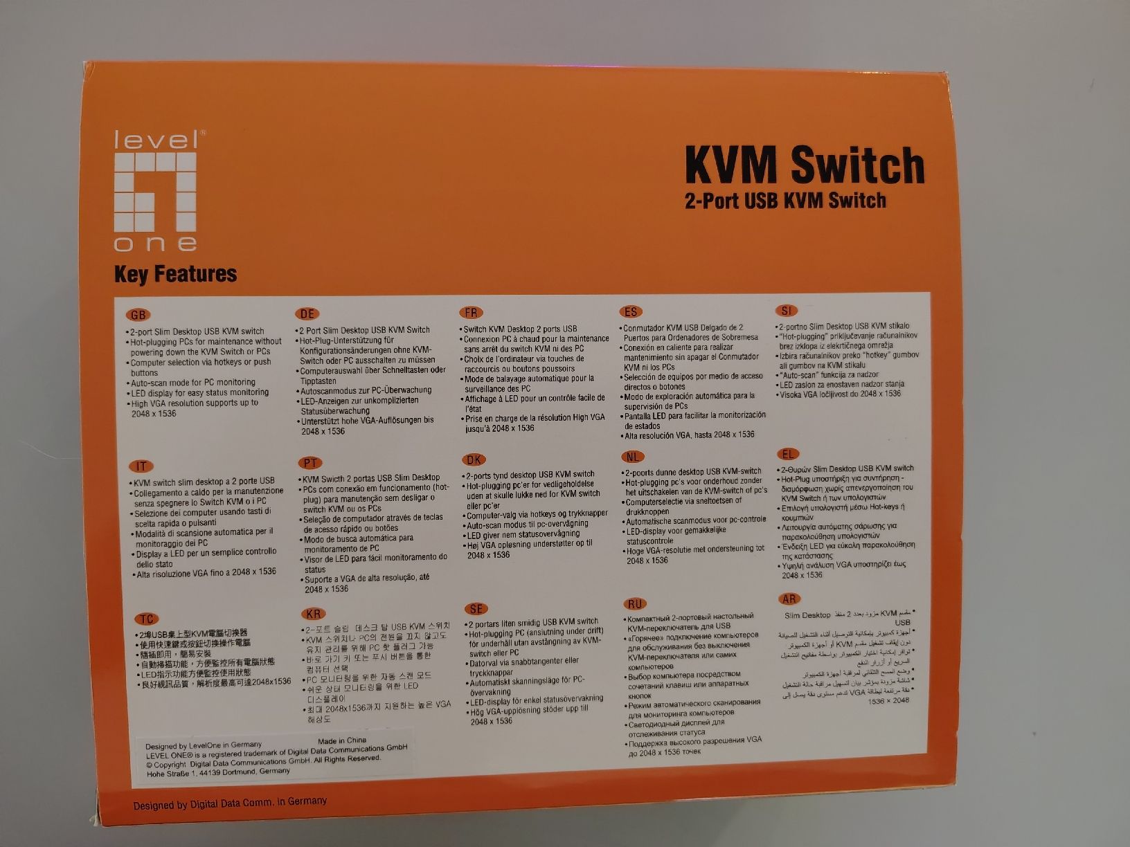 Hub & Switch: KVM Switch LevelOne KVM-0222 2-Port USB – Nuovo (secondo la descrizione) da Neuendorf venduto da Buggle 1