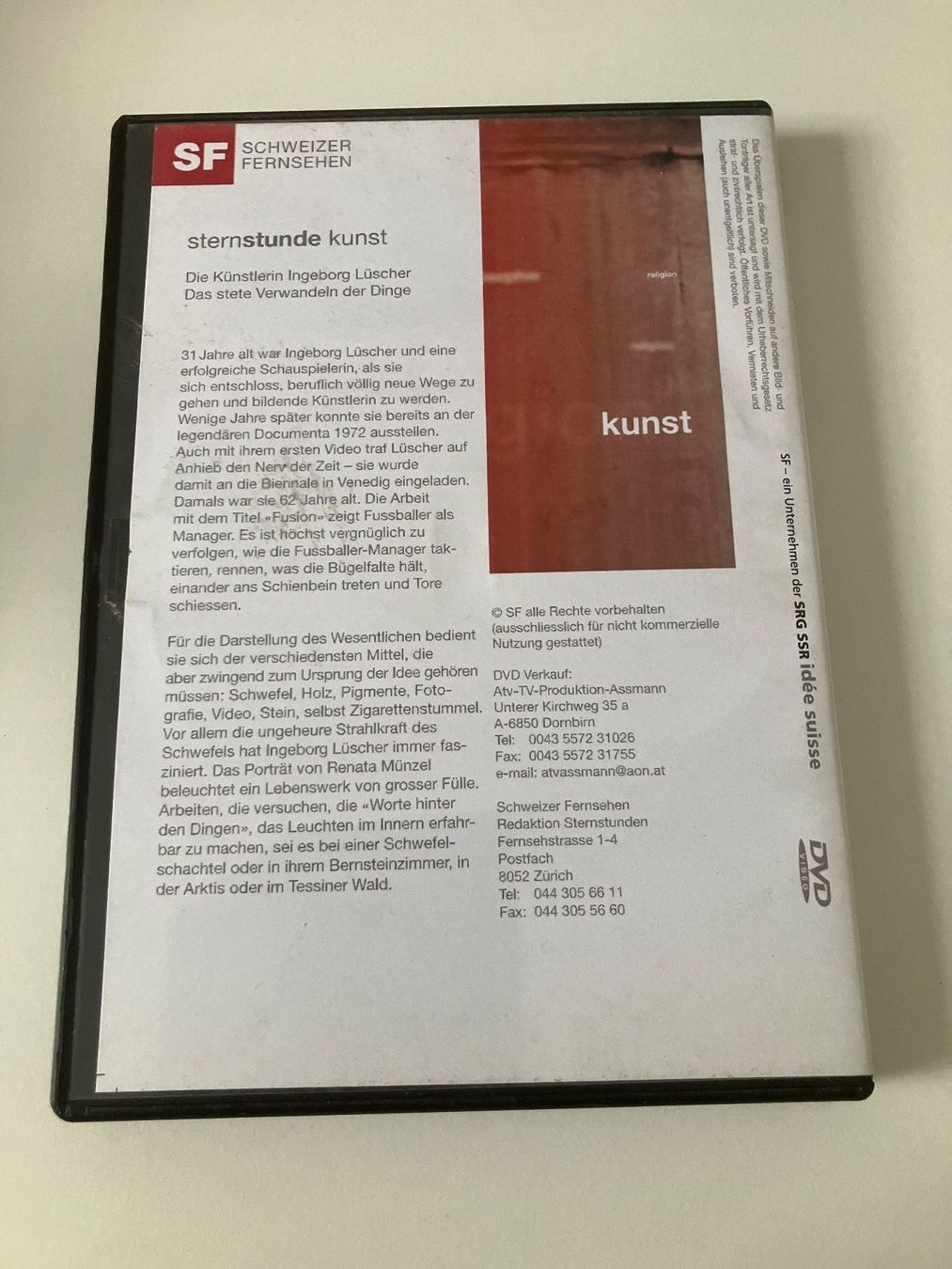Tutti i DVDs: Sternstunde Kunst - Ingeborg Lüscher (DVD) – Usato da Arbon venduto da JoJoAs 1