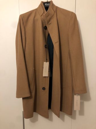 Bugatti Wollmantel / Klassischer Mantel - Beige (Grösse 48)