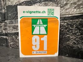 Vignette 1991, Autobahnvignette 91