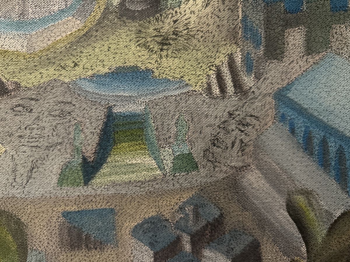Dipinti: Gemälde, signiert datiert 83 Freddy Gerber – Usato da Glarus venduto da KunstWerkEr-LS87 1