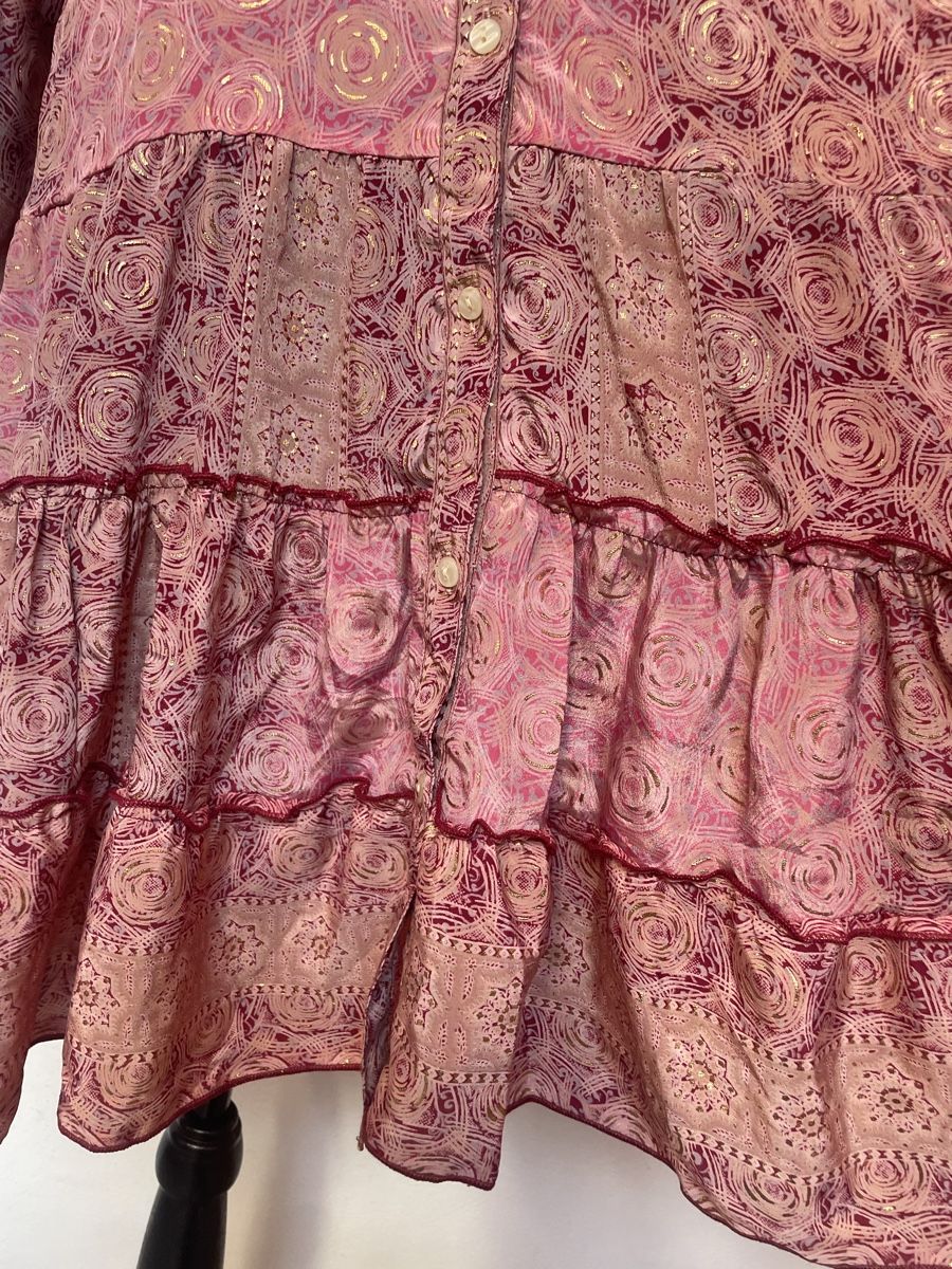 Tuniken: Boho Tunika / Kleid / Blusenjacke aus Seide – Neu (gemäss Beschreibung) aus Sigriswil von ck56 6