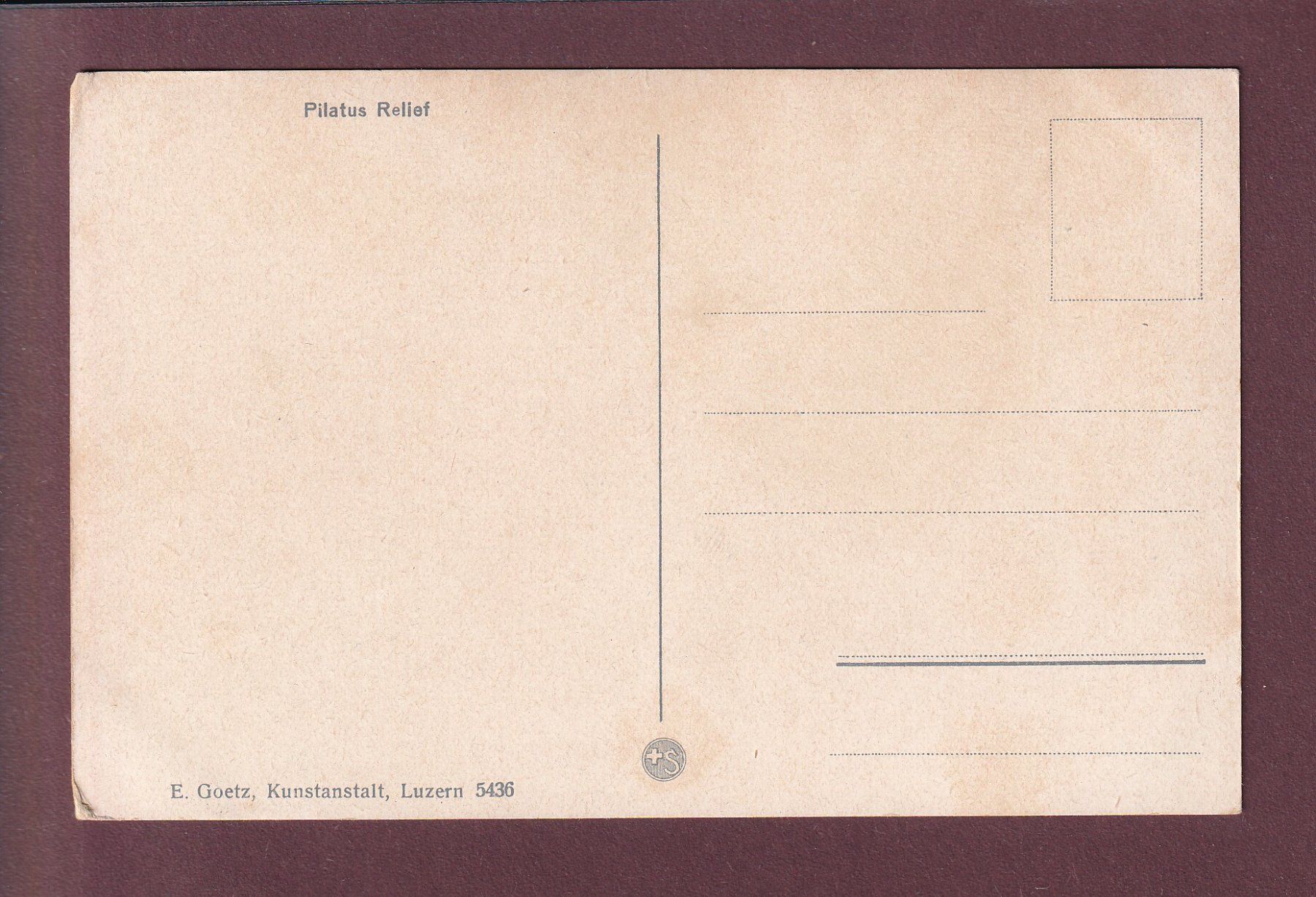 Cartoline postali: PILATUS RELIEF – Usato da Pully venduto da nicecards 1