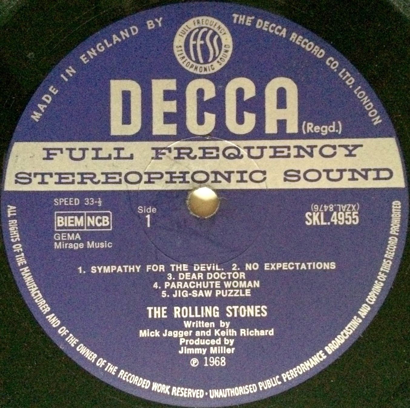 Schallplatten: ROLLING STONES - BEGGARS BANQUET – Gebraucht aus Bottens von hotter-than-hell 3