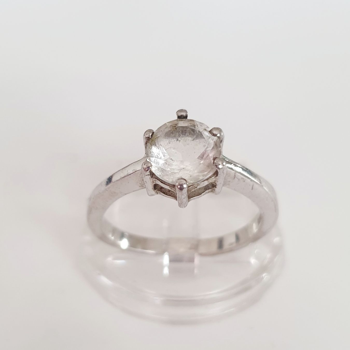 Ringe: Silber Ring, Damenring 925 mit ein Stein, Grösse 17.8mm – Gebraucht aus Kreuzlingen von Wunderkiste123