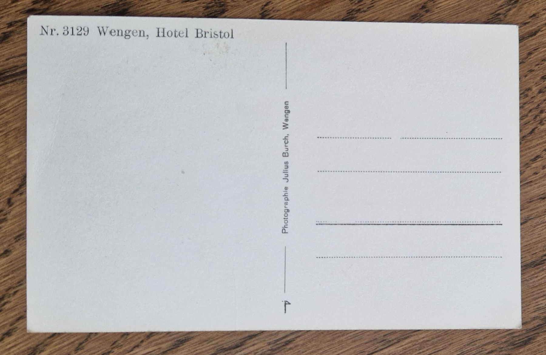 Cartoline postali: Hotel Bristol Wengen – Usato da Ebikon venduto da Donar50 1