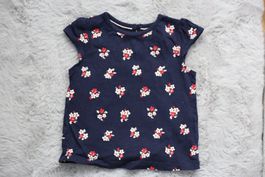 Baby Top C&A Gr. 68 dunkelblau Blumenmuster - Top Zustand
