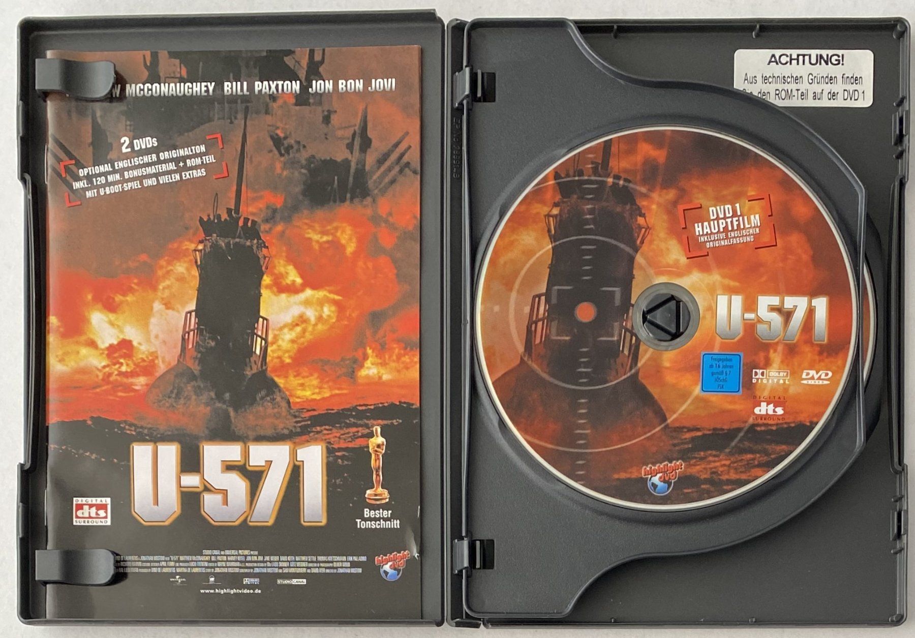 Tutti i DVDs: U-571, 2 DVDs – Usato da Flums venduto da Asquillo 2