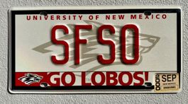 🇺🇸🇺🇸 USA Nummernschild # New Mexico Go Lobos # 🇺🇸🇺🇸