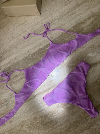 Bikini Set Flower Pink Size M