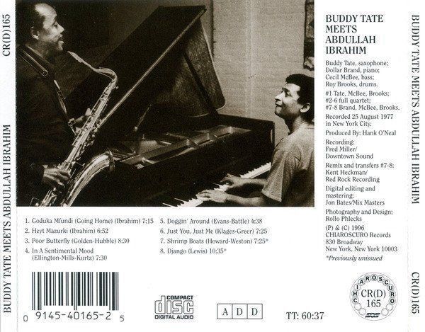 CD: Buddy Tate, Dollar Brand, Cecil McBee & Roy Brooks – Usato da Engelberg venduto da foyastro 1