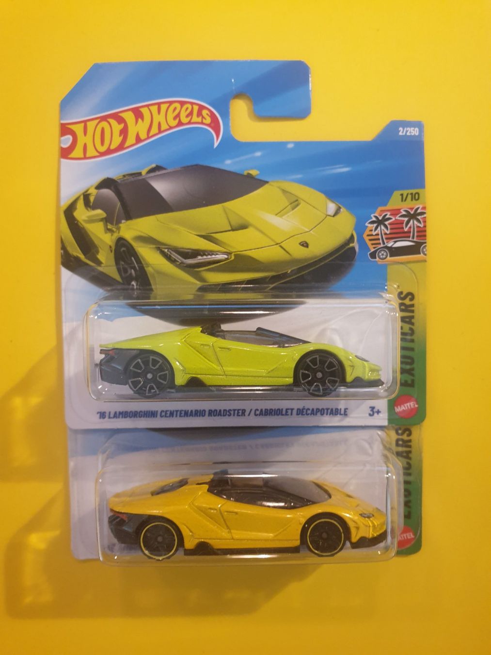 Hot Wheels Modellini d'auto: 2x Hot Wheels '16 LAMBORGHINI CENTENARIO ROADSTER – Nuovo e nell'imballaggio originale da Oftringen venduto da Rotor