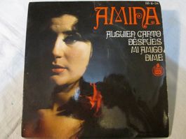 Disque vinyle Amina - Alguien Canto 45t 1970