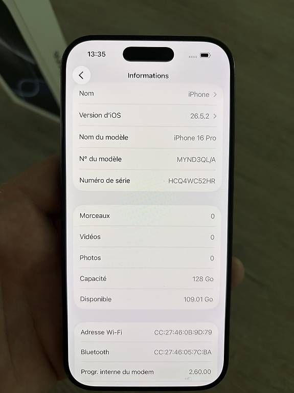 Apple Portables: iPhone 16 Pro 128GB noir – Neuf (Voir description) à Muraz (Collombey) par Tiagoveiga20 3