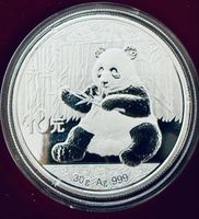 **China Panda Silbermünze 2017 in Top**