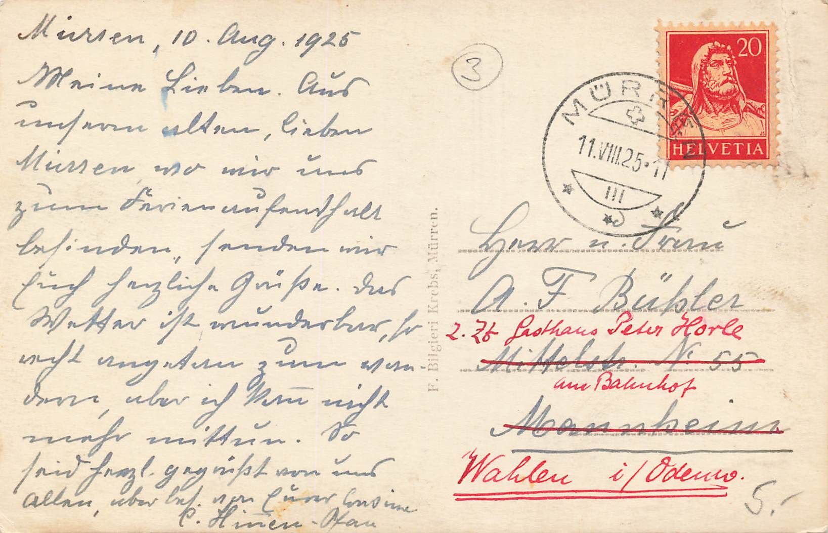 Cartoline postali: Murren – Usato da Biasca venduto da Blenio71 1