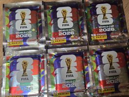 6 x Panini Extra Sticker UNGEÖFFNET