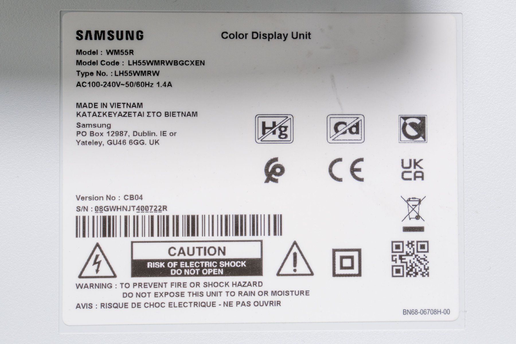 Samsung Monitor: Samsung Flip 2 WM55R 55" Interactive Smart Display – Usato da Dietlikon venduto da phi_j5l6 3