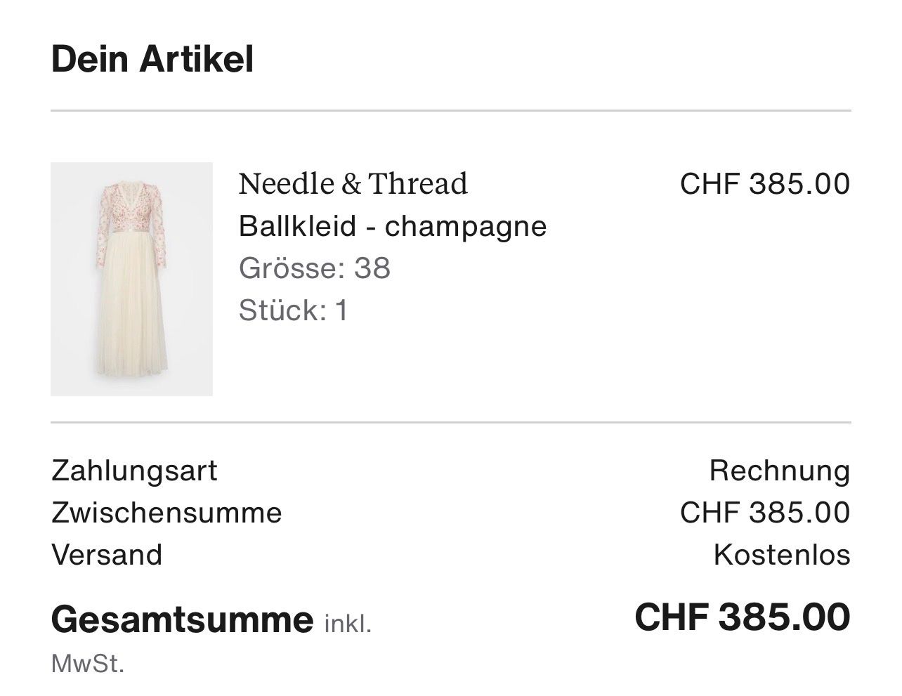 Robes: Kleid Needle & Thread Gr. 38 NEUWERTIG – Neuf (Voir description) à Zürich par jka_rvq8 4