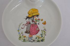 warmhaltender Porzellan  Baby-Teller mit Blumenoptik