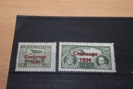 Polen - Europaflug 1934 Nr. 289/290 postfrisch Gummimängel