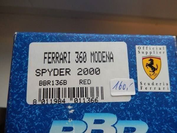 BBR Models Voitures modèles: BBR  - ab 85.--  Ferrari 360 Spyder -  %% Liquidation %%% – D'occasion à Reiden par Aston2 5