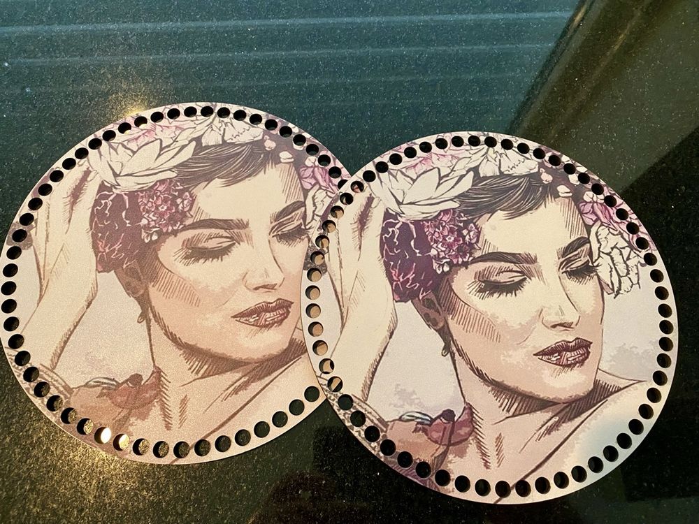 PATIKIL Häkelkorb-Basis 10x10cm - 2 Stück Quadratische Holzformer